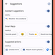 The Google Assistant can make smart suggestions in your chats.